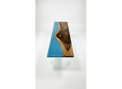 Epoxy resin dining table real decorative wood solid furniture waterfall epoxy table