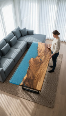 Design Table Modern Sea River Furniture Tables Dining Table Tables Epoxy