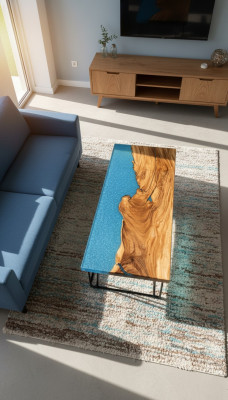 Design Table Modern Sea River Furniture Tables Dining Table Tables Epoxy