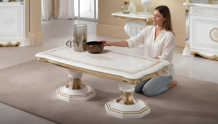 Luxury living room table coffee table design tables style furniture rectangular wooden table