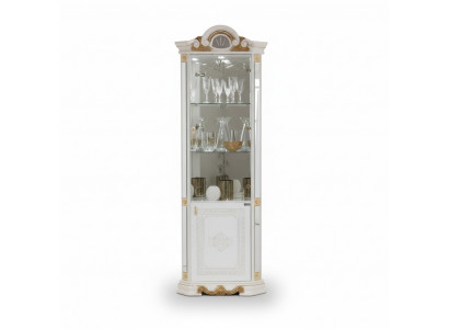 White corner display cabinet glass cabinet display cabinets shelves Italian furniture