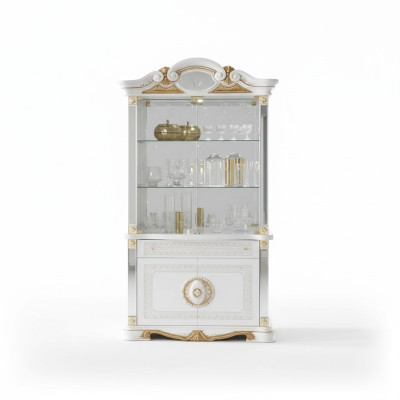 Italian Luxury Furniture Display Cabinet Sideboard Glass Design Cabinet
