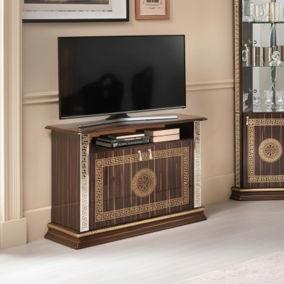 TV cabinet Italian furniture brown wood chests of drawers sideboard shelf luxury new