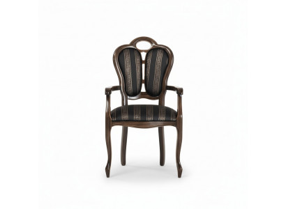 Chair with Armrest Luxury Design Chair Textile Furniture Single Seater Wooden Armchair New
