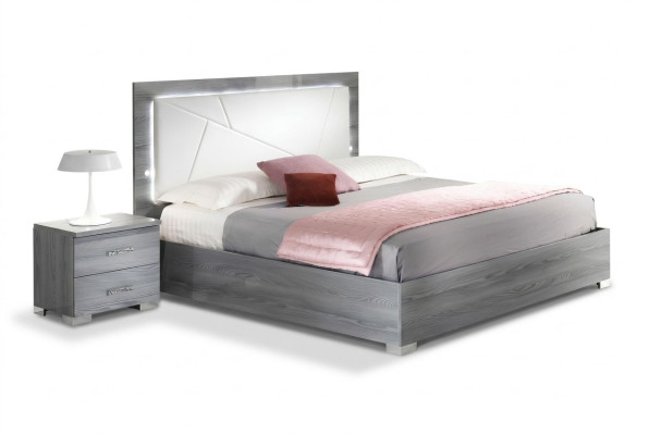 Bedroom 3-piece set Bed 2x Nightstand Console Beds Double Hotel Upholstery