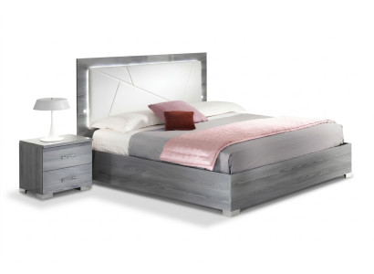 Bedroom 3-piece set Bed 2x Nightstand Console Beds Double Hotel Upholstery
