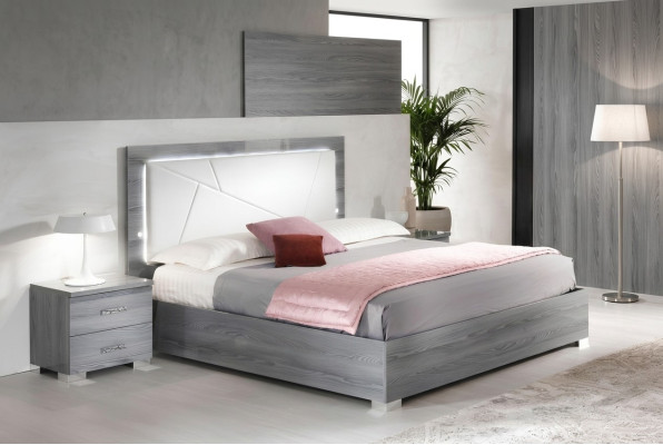 Bedroom set bed 2x nightstands 3-piece Italian furniture luxury hotel new