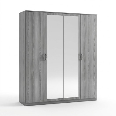 Wardrobe Closets Closet Wall Unit 4 Doors Wood Furniture Bedroom New