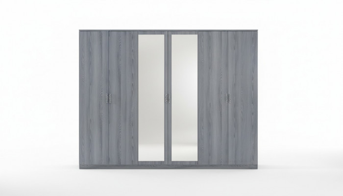 Bedroom furniture wardrobe cupboards cabinet wall unit 6 doors wood new