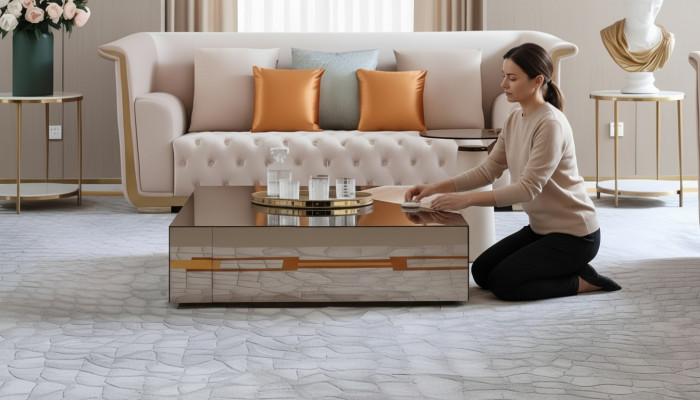 Designer modern coffee table side table sofa marble table glass coffee table new
