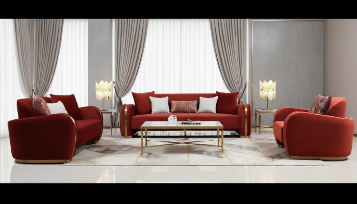 Sofa set 3-2-1 seat set design sofa couches luxury group upholstery new