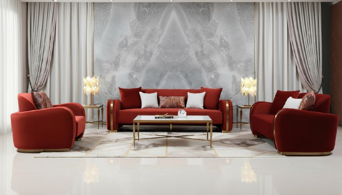 Three-seater couch cushion design sofa 3-seater seat sofas fabric design sofa furniture new