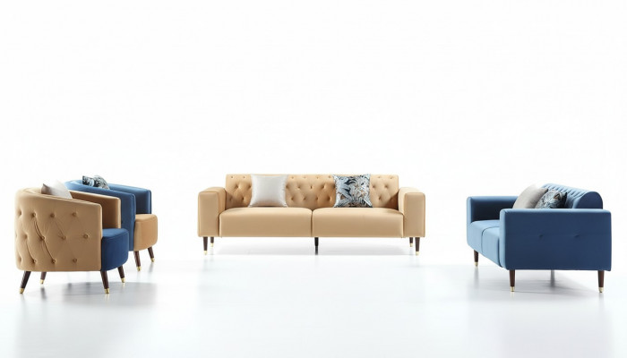 Design furniture living room couch sofa sets sofas sofa suite 3+2+1+1 4-piece set.