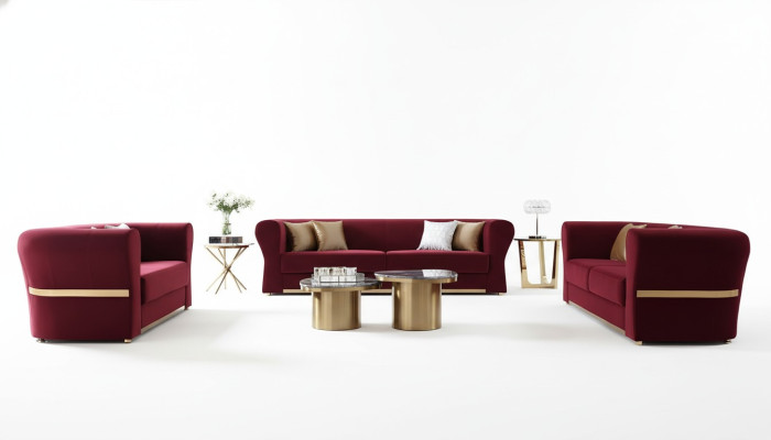 Three-seater couch upholstery design sofa modern seating 242 x 93 sofas room furniture