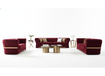 Three-seater couch upholstery design sofa modern seating 242 x 93 sofas room furniture