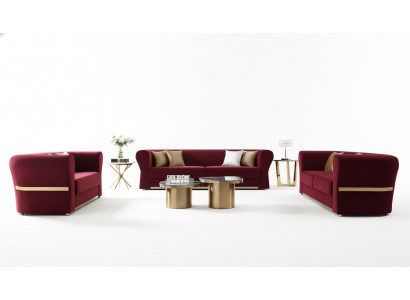 Three-seater couch upholstery design sofa modern seating 242 x 93 sofas room furniture