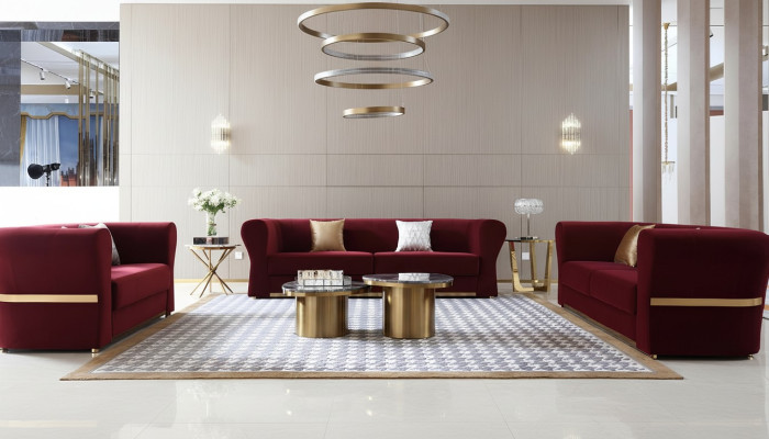 Round Coffee Table Luxury Living Room Table Coffee Table Design Tables Style Furniture 2-piece Set