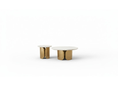 Coffee Table Set 2-Piece Set Suite Coffee Table Tables Designer Round 2-Piece Coffee Table