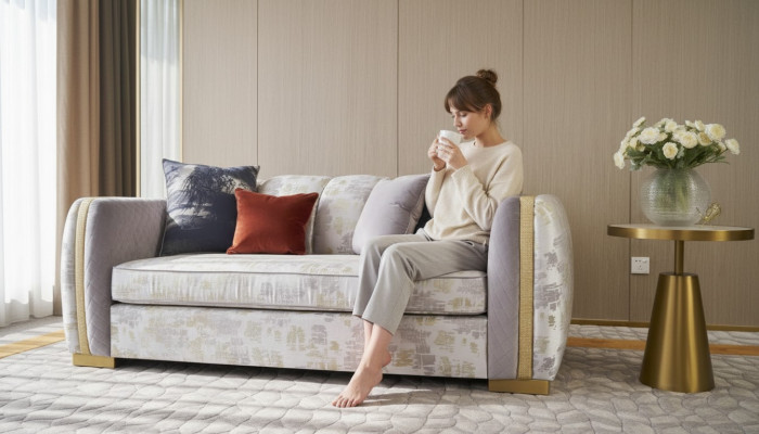 Sofas Room Furniture Three-Seater Couch Upholstered Design Sofa Modern New 3-Seater