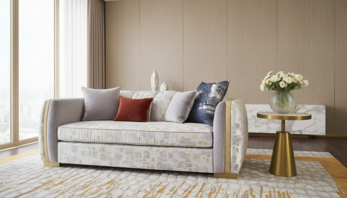 Sofas Room Furniture Three-Seater Couch Upholstered Design Sofa Modern New 3-Seater