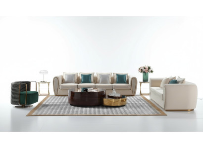 Sofa set 3+2+1 seater set design sofas upholstered couches modern textile relax