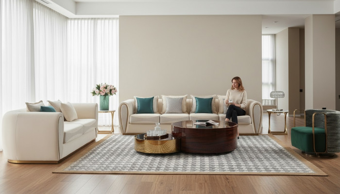 Room Furniture Three-seater Couch Upholstery New Design Sofa Modern Seating Luxury Sofas