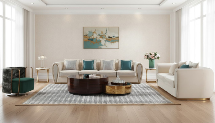 Coffee table side table designer table tables living room table 2-piece set.