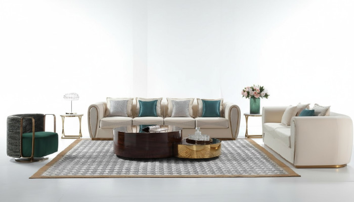 Coffee table side table designer table tables living room table 2-piece set.