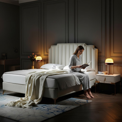 Bed 180x200cm Leather Bedroom Furniture Luxury Modern Beds Hotel Furniture New