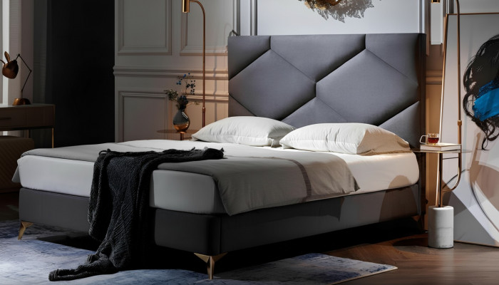 Bed 180x200 cm Textile Bedroom Furniture Luxury Modern Beds Hotel Furniture New