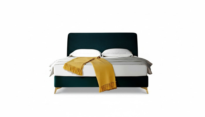 Bed 180x200cm Textile Bedroom Furniture Luxury Modern Bed Design Velvet Bed