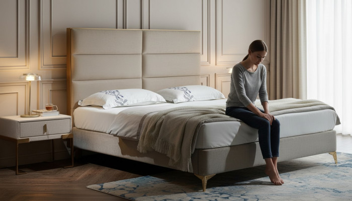 Bed 2x Nightstand 3-piece. Bedroom Set Design Luxury Bedroom Hotel Furniture
