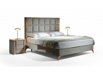 Bed 2x Nightstand 3-piece Bedroom Set Designer Luxury Group New Suite