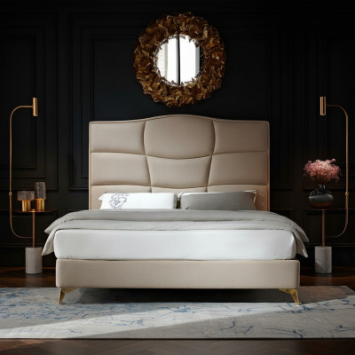 Bed textile 2x nightstand 3-piece bedroom set furniture new modern luxury beds