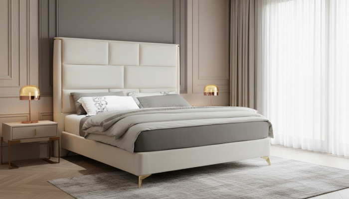 Bed 3-piece. Bedroom Set Design Modern Luxury Bedroom Nightstand Beds