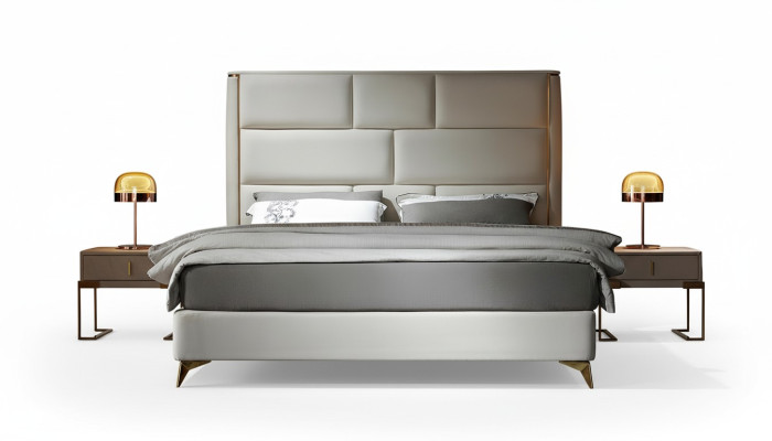 Bed 3-piece. Bedroom Set Design Modern Luxury Bedroom Nightstand Beds