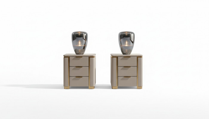 Nightstand dresser console side table with drawer designer bedside cabinet