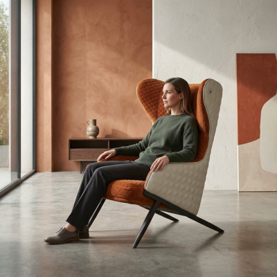 Luxury design furniture chairs modern design armchair decor textile living room