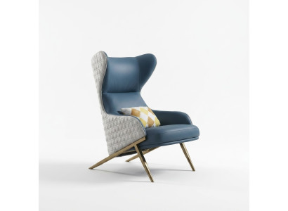 Luxury Designer Furniture Modern Design Armchair 74*90cm Leather Living Room
