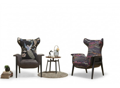 Armchair Design Reclining Relax Club Lounge Single-Seater Upholstery Fabric Textile