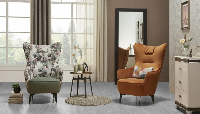 Luxury design furniture chairs modern design decoration armchair textile living room