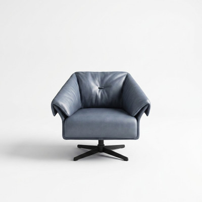 Armchair Design Luxury Relax Club Lounge Single Seater Upholstery Fabric Leather