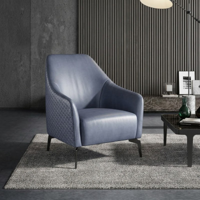 Modern design armchair leather living room lounge luxury design furniture