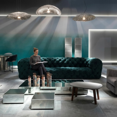 Chesterfield Four-Seater XXL Luxurious Lounge Club Sofa for Exclusive
