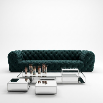 Chesterfield Four-Seater XXL Luxurious Lounge Club Sofa for Exclusive