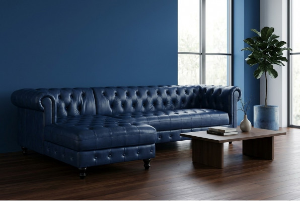Chesterfield corner sofa couch upholstery corner suite classical furniture