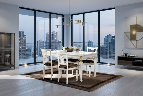 Set of 4 chairs armchairs dining room suite wood modern group armchair furniture