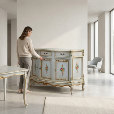 Italian Sideboard Furniture Genuine Wood Designer Luxury Wood Dresser