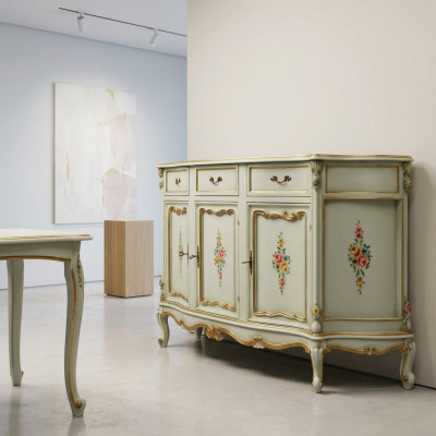 Italian Sideboard Furniture Genuine Wood Designer Luxury Wood Dresser