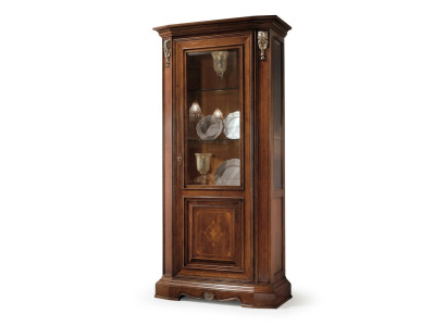 Display glass cabinet, solid wood display cabinet, living room furniture, sideboard made of solid wood.